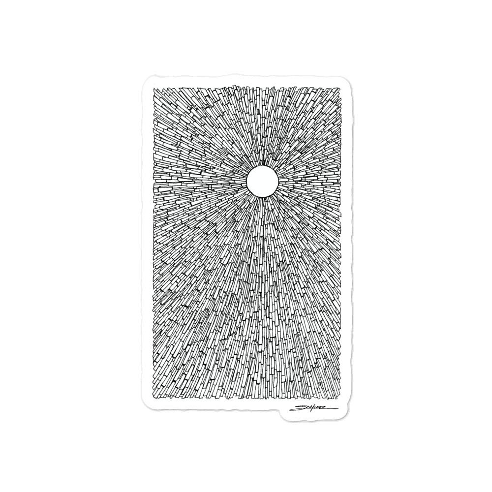 The Infinite Radiance of Kindness - Laptop Sticker - MJS.ART
