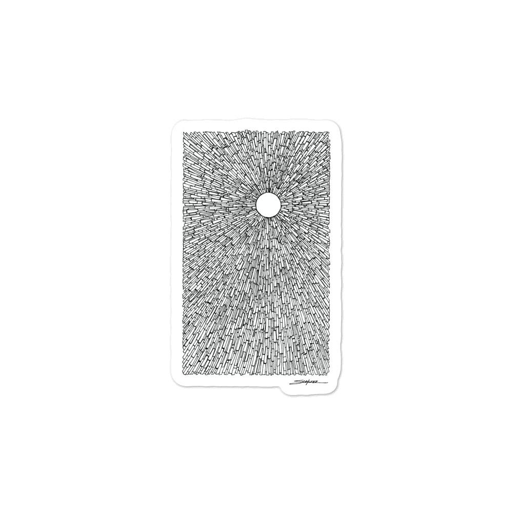 The Infinite Radiance of Kindness - Laptop Sticker - MJS.ART