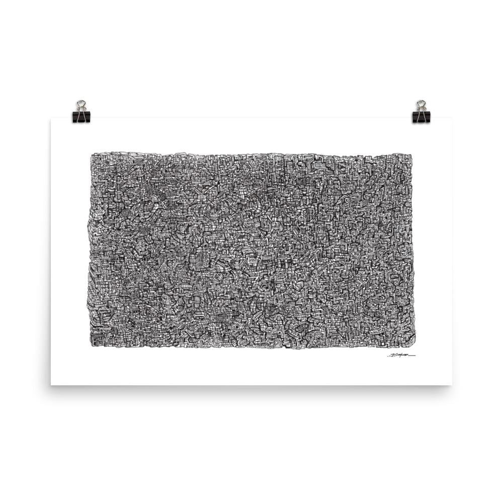 Abstract Cityscape: Two - Poster Print - MJS.ART