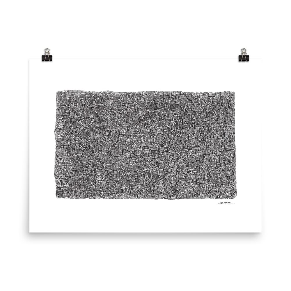 Abstract Cityscape: Two - Poster Print - MJS.ART