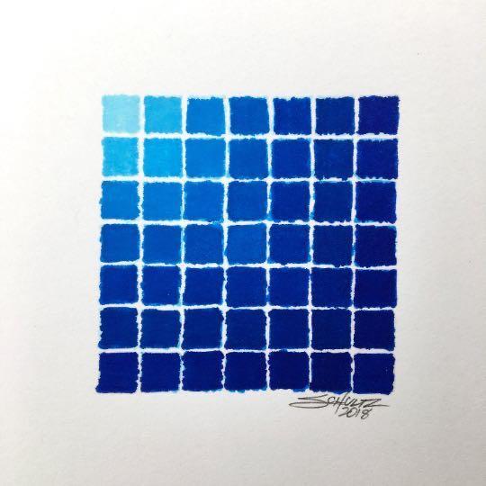 Chunky Blue Spectradient - Original - MJS.ART