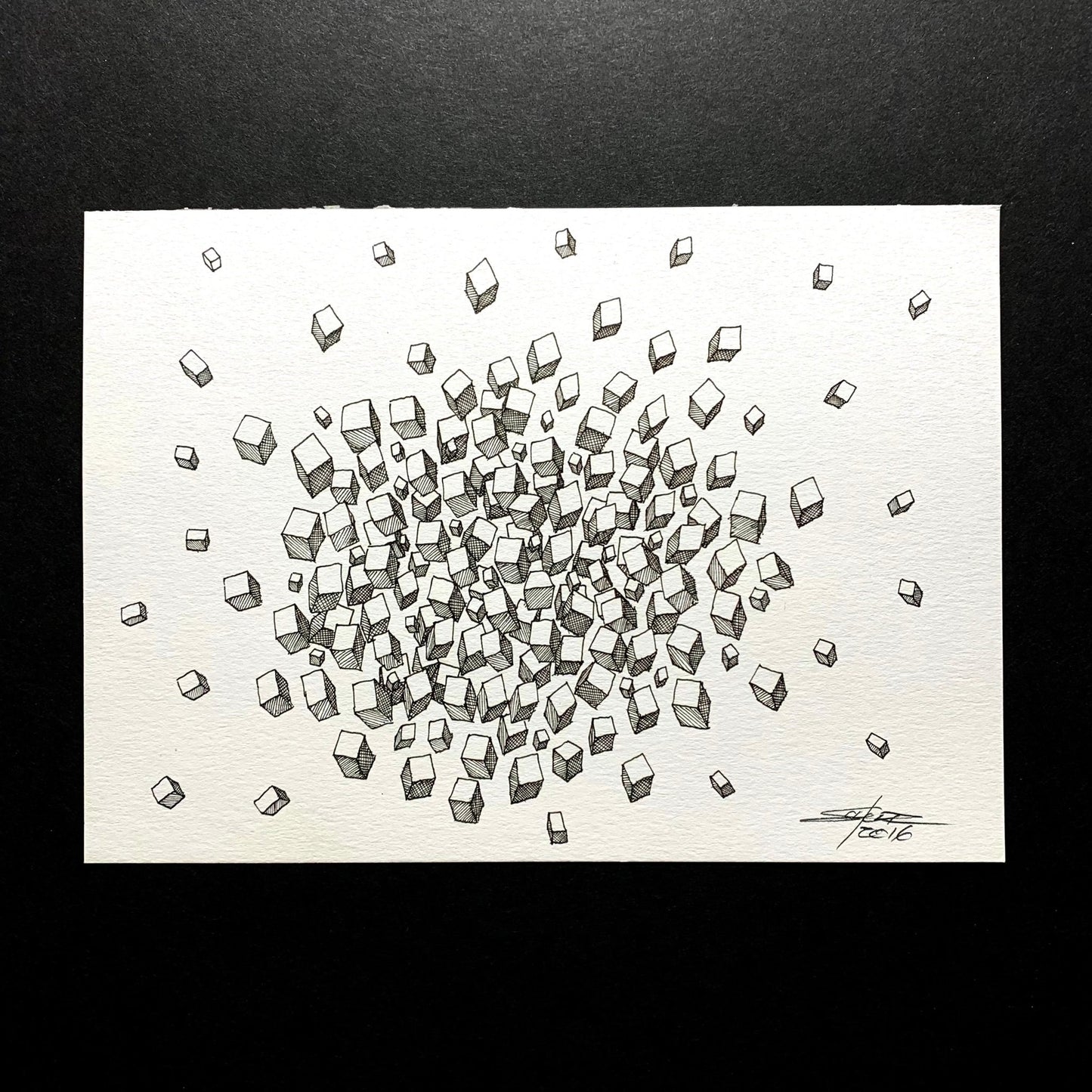 Cubic Magnetism v3 Ideation - Original Art - MJS.ART