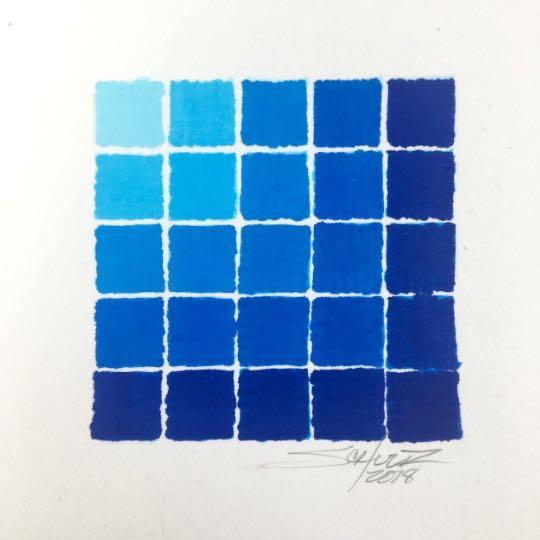 Extra Chunky Blue Spectradient - Original - MJS.ART