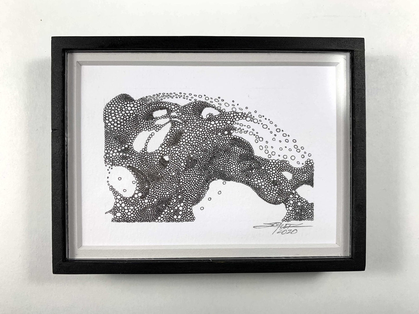 Framed Aquabestius - Original Art - MJS.ART