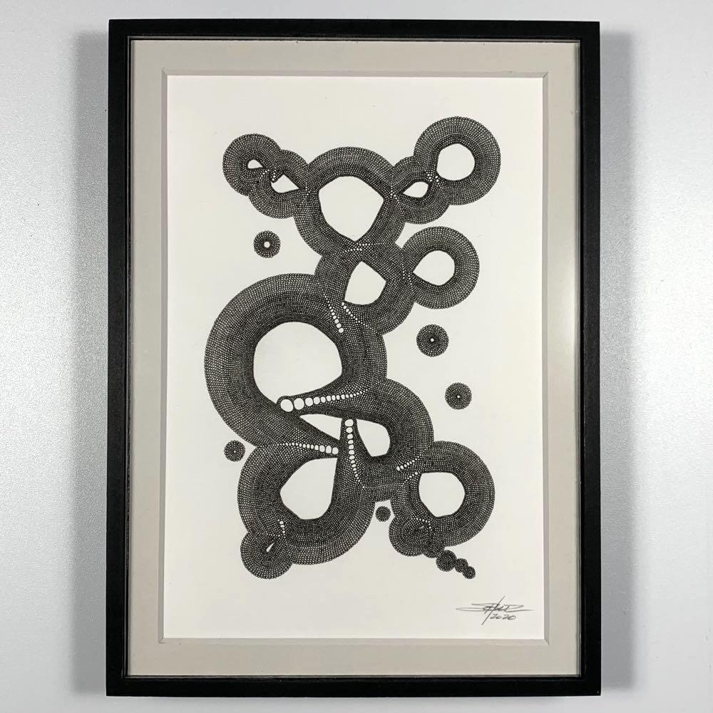 Framed Circulous Circulous - Original - MJS.ART