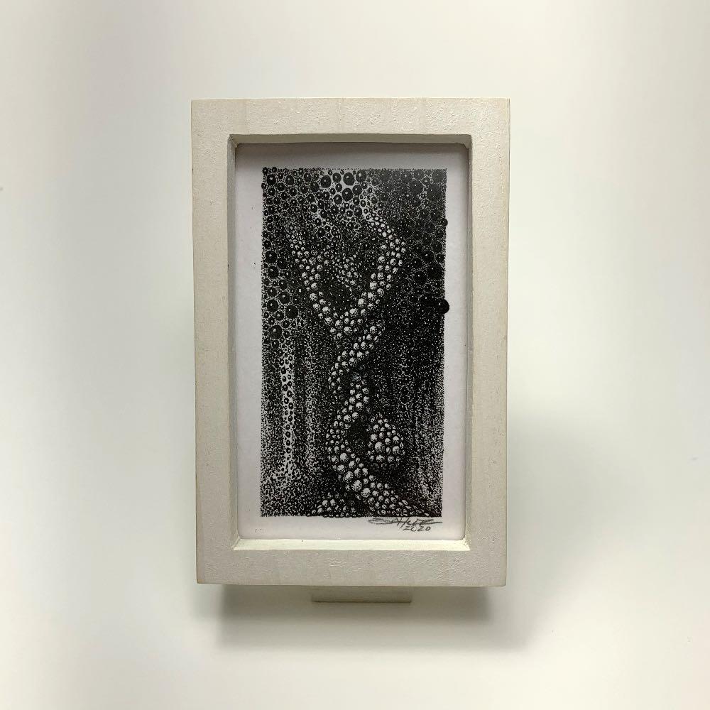 Framed Entanglizied Sphericalitos - Original - MJS.ART