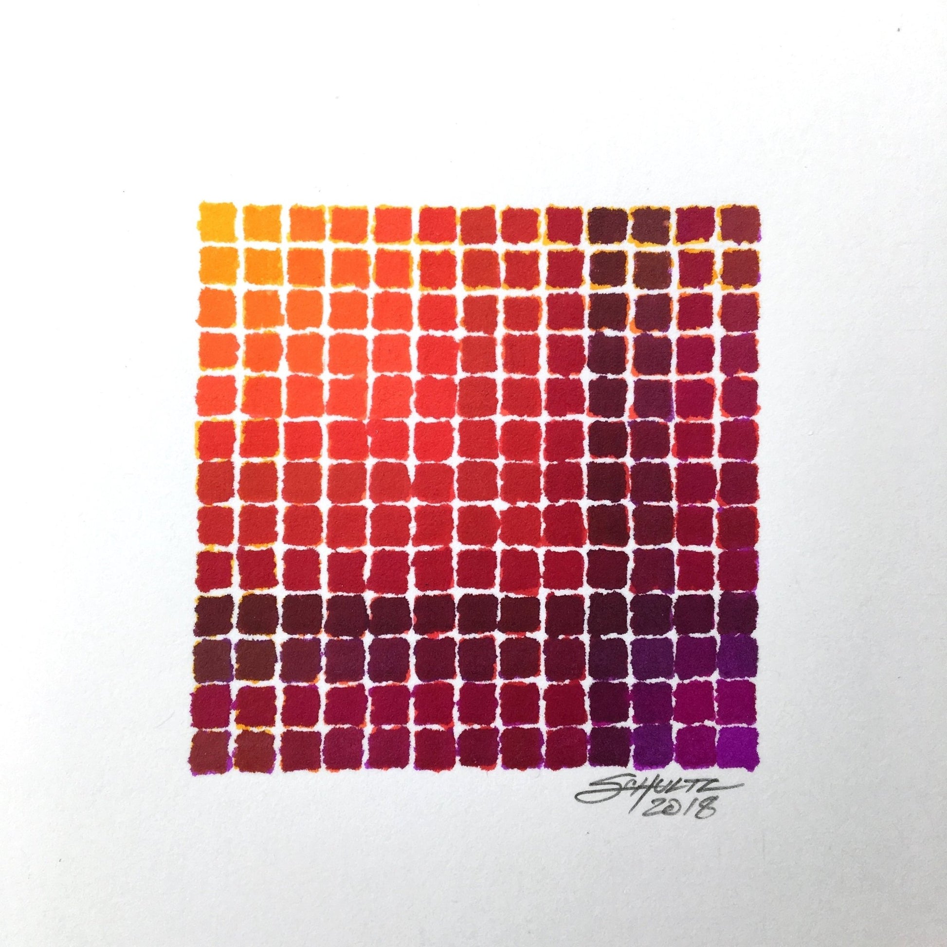 Orange-Red-Purple Spectradient - Original - MJS.ART